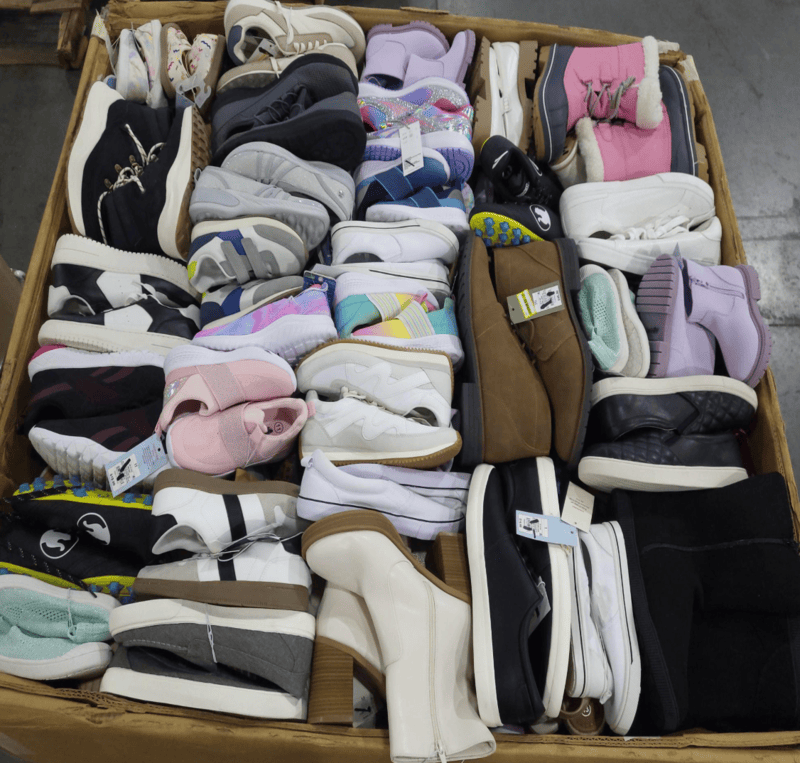 Target mixed shoes truckload