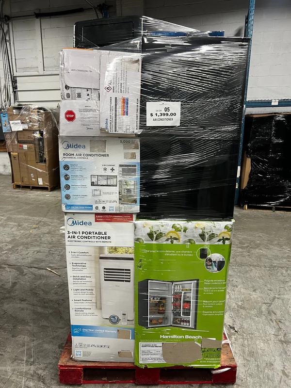 Air Conditioner Pallet – AC Units with Mixed Electronics Lot 5