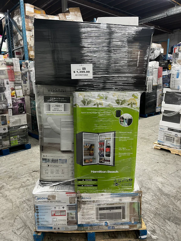 Air Conditioner Pallet – Refrigerators & Air Conditioners Mix Lot 9
