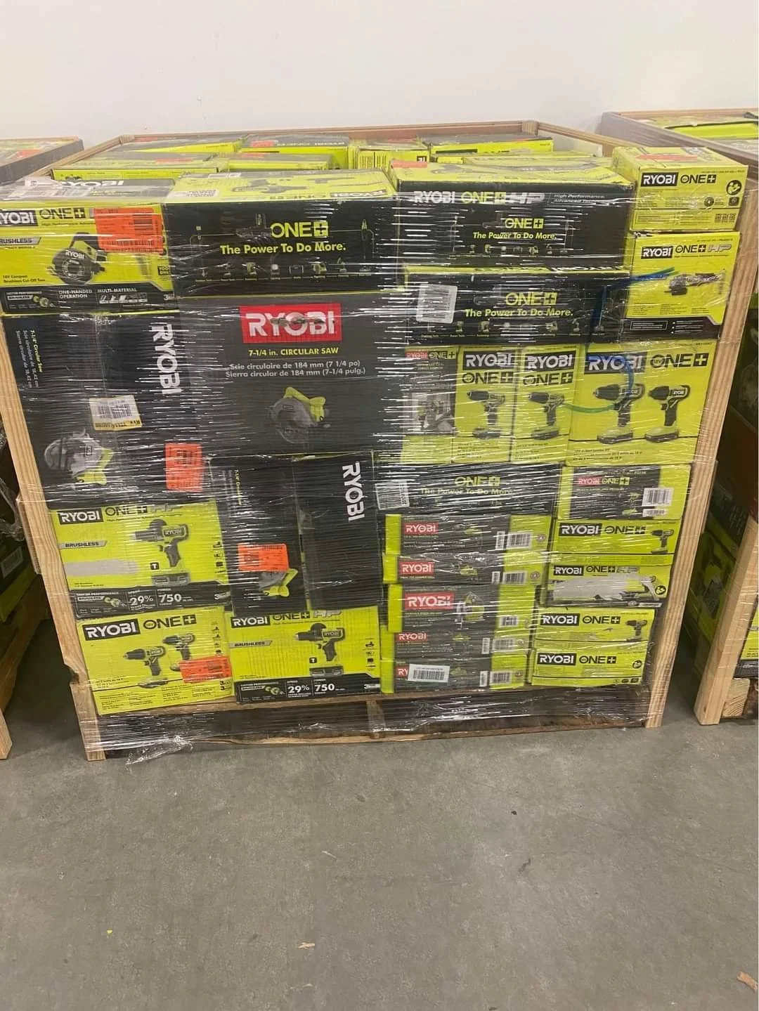 Ryobi tools pallet